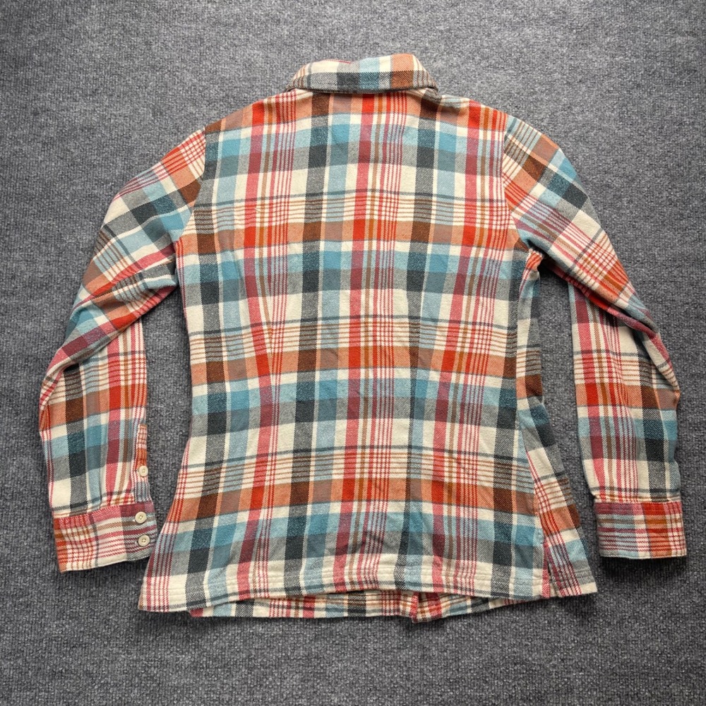 Patagonia Fjord Flannel Organic Cotton Plaid Button Up Shirt Womens 6 53915 - Picture 6 of 7